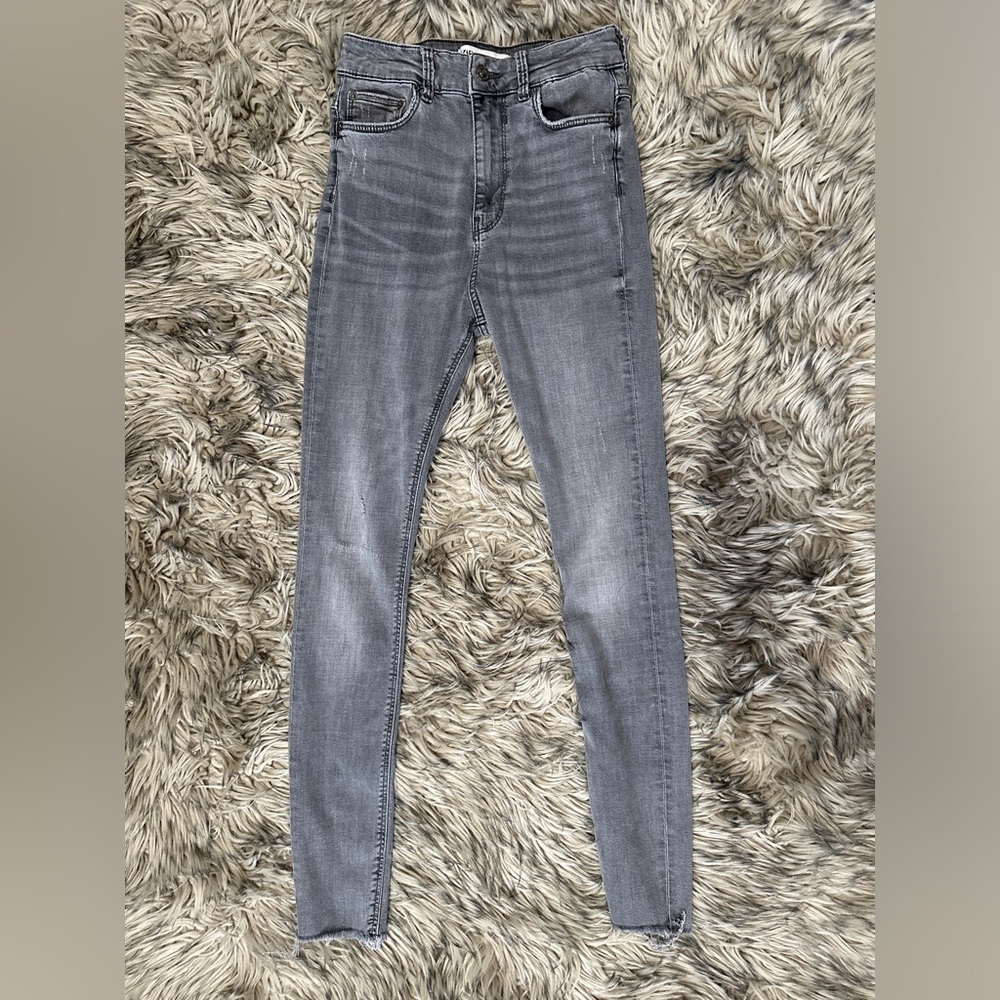 ZARA grey skinny jeans